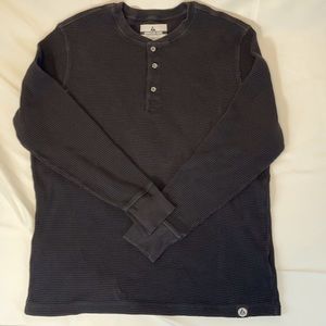 American Giant XXL Men's Sweatshirt Waffle Black